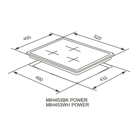 Варочная поверхность MEFERI MIH453WH POWER