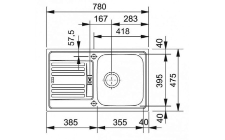 Кухонная мойка FRANKE EFL 614-78