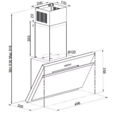 Вытяжка SIMFER 8555SM