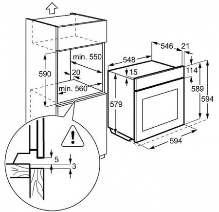 Духовой шкаф AEG by 5931400 m