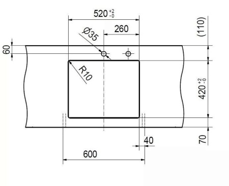 Кухонная мойка FRANKE KNG 110-52 черный матовый (125.0630.924)