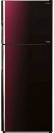 Холодильник HITACHI R-VG 472 PU8 XRZ красное стекло