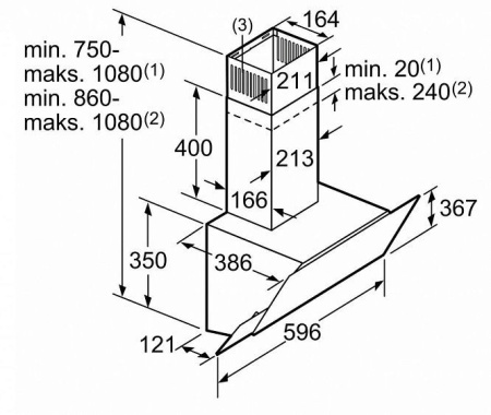 Вытяжка BOSCH DWK66AJ20T