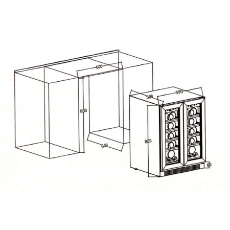 Винный шкаф COLDVINE C30-KST2
