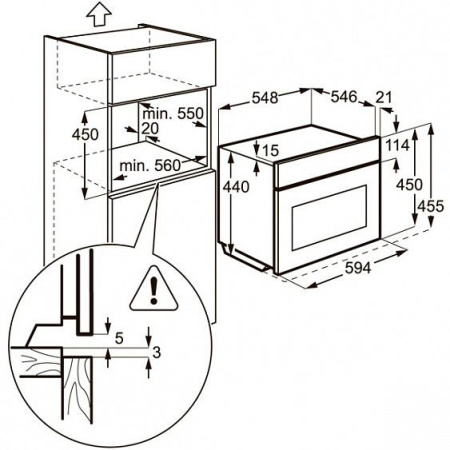 Духовой шкаф ZANUSSI zkc 54451 xa