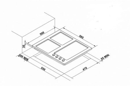 Поверхность KORTING hg 675 cx
