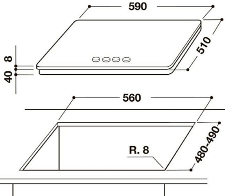 Варочная поверхность WHIRLPOOL  goa6423/wh