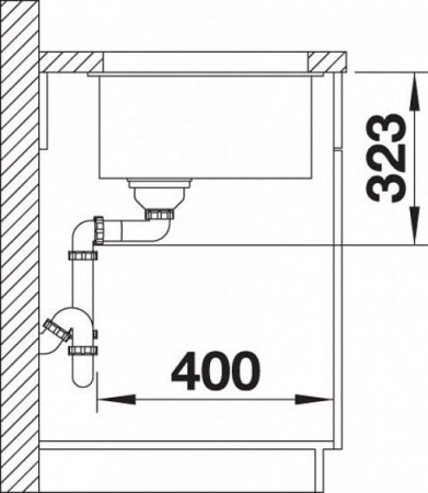 Кухонная мойка Blanco SUBLINE 700-U Level SILGRANIT отводная арматура InFino® антрацит гранит 523538