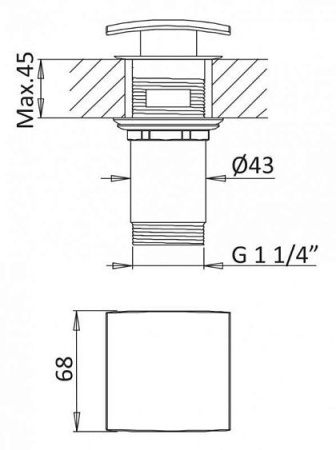 Смеситель CEZARES Porta-BLI2-BIO