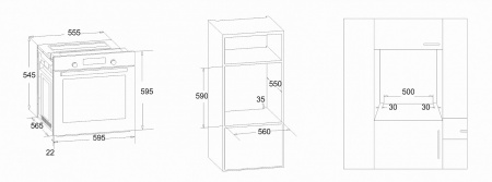 Электрический духовой шкаф SIMFER B6ES16003