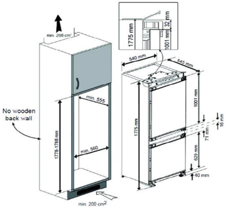 Холодильник Teka TKI4 325 DD