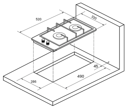 Варочная поверхность MONSHER MHG 33 X
