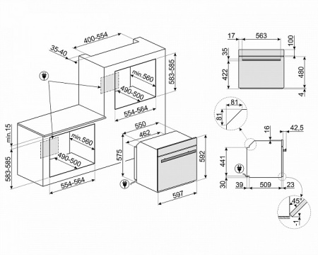 Духовой шкаф SMEG SFP6604NRE