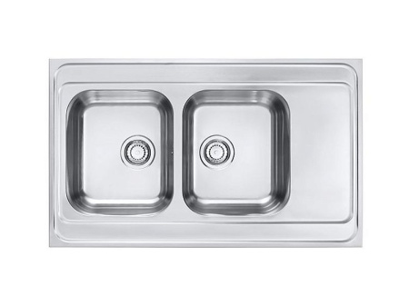 Кухонная мойка ALVEUS Classic Pro 80 SAT-90 1130472 (в комплекте с сифоном)