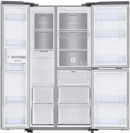 Холодильник Samsung RS63R5591SL нержавеющая сталь