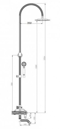 Смеситель ZORG A 402DS-BR