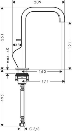 Смеситель AXOR Citterio 39034000 хром