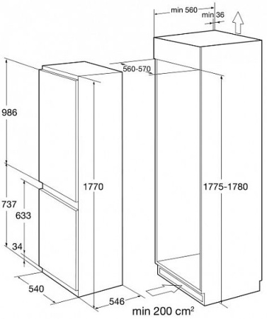 Холодильник KORTING ksi 17850 cf