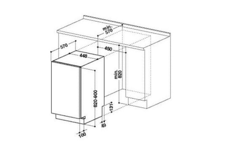 Посудомоечная машина WHIRLPOOL adg 910 fd