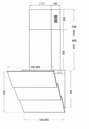 Вытяжка KUPPERSBERG f 925 w