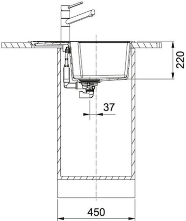 Кухонная мойка FRANKE UBG 611-62 сахара (114.0612.253)