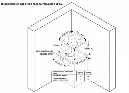 Поверхность VESTFROST VFIND60HH