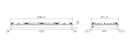 Варочная поверхность ILVE HCPMT125DD/SS