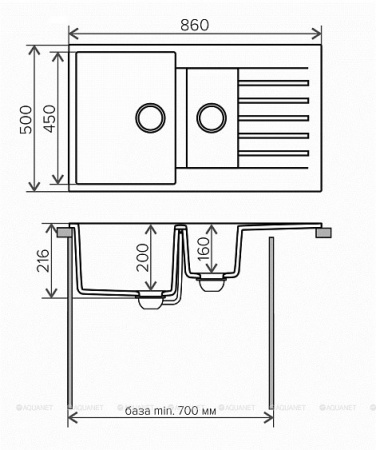 Кухонная мойка TOLERO R-118-102 сафари