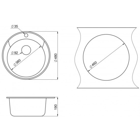 Кухонная мойка PAULMARK Gelegen PM404800-DG