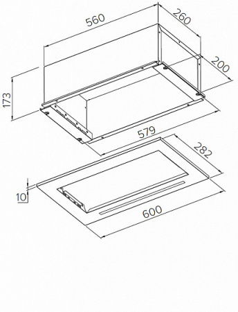 Вытяжка MEFERI SMARTBOX60BK POWER