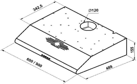 Вытяжка KORTING KHT 6334 BR