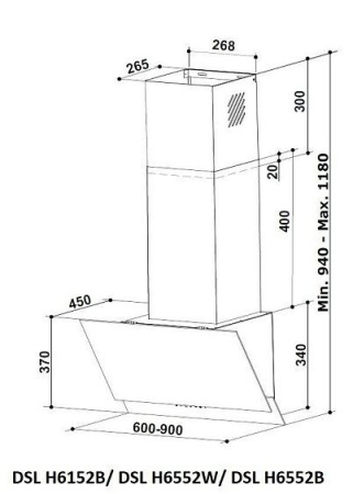 Вытяжка SCHAUB LORENZ DSL H6552B