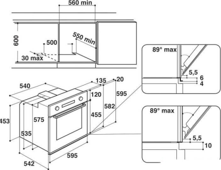 Духовой шкаф WHIRLPOOL  akz6200/ix