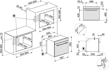 Духовой шкаф SMEG SO6104S4PS