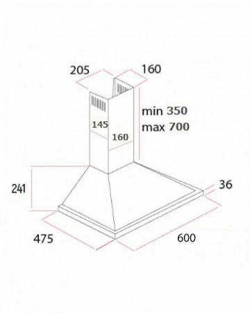 Вытяжка SCHTOFF Haus 60 Inox