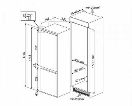 Холодильник LG GC-Q247CADC