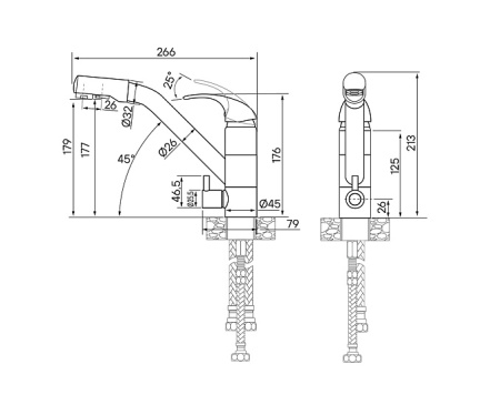 Смеситель PAULMARK Hessen He213017-BR