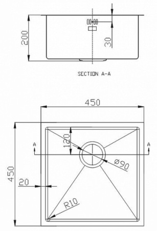 Кухонная мойка EMAR EMB-112 PVD Nano Dark