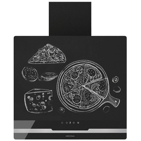 Вытяжка KRONA DOMENIKA 600 BLACK/INOX S
