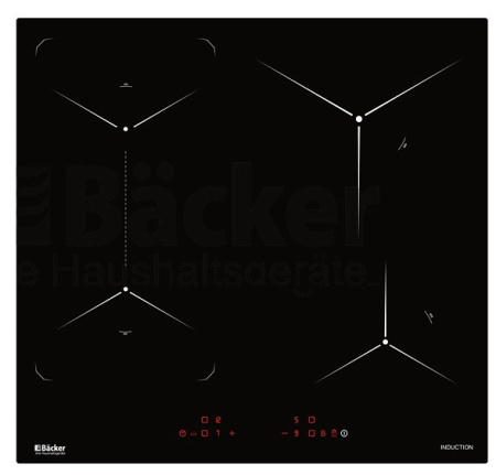 Варочная поверхность BACKER BIH604-1T-S4 Black