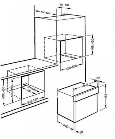 Микроволновая печь SMEG sc45mb2