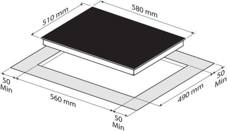 Поверхность KORTING HK 60001 B