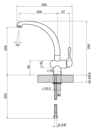 Смеситель SMEG mf8a2