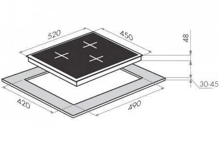 Поверхность MAUNFELD MVI45.3HZ.3BT-BK