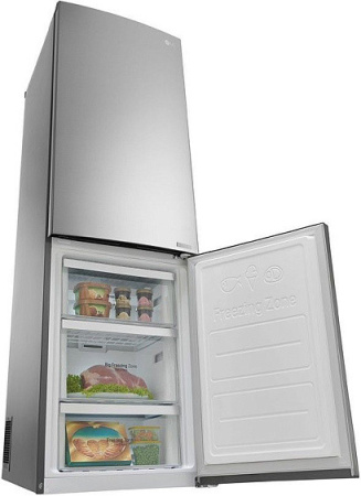 Холодильник LG GB-B59PZGFS серебристый