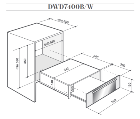 Подогреватель посуды DE DIETRICH DWD7400G