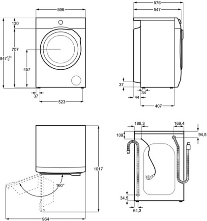 Стиральная машина ELECTROLUX EW6FN428W