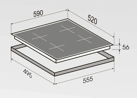 Варочная поверхность ZIGMUND & SHTAIN CI 23.6 W