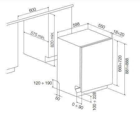 Посудомоечная машина FULGOR FDW 82102