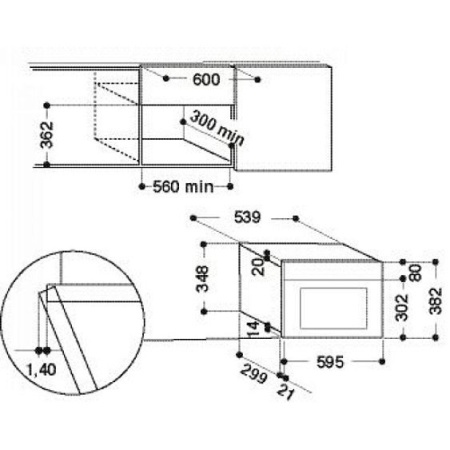 Микроволновая печь WHIRLPOOL AMW730/WH